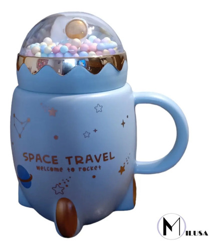 Taza Astronauta Cohete Universo Galaxia