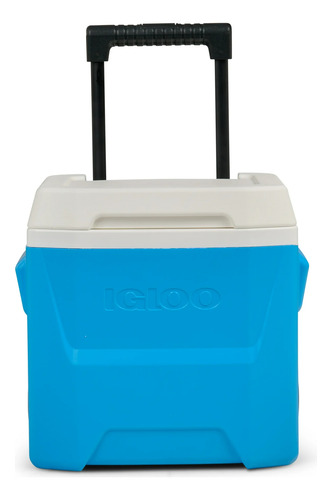 Hielera Igloo 16 Qt Con Llantas 24 Latas Azul Aqua Cian