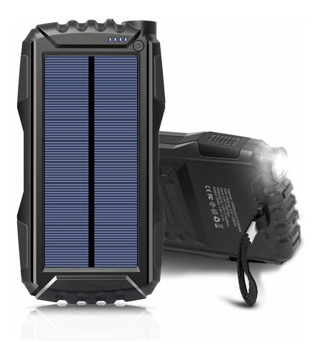 Solar 25000 Mah Elzle Portale Power Bank Shockproof Usb Nx