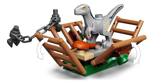 Lego 76946 Jurassic World Trampa Velociraptor Blue Y Beta