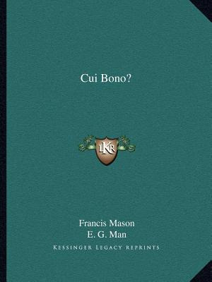 Libro Cui Bono? - Mason, Francis