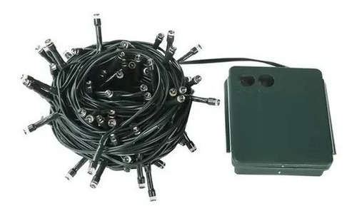 Imagen 5 de 10 de Luces Exterior Decorativa Pila 100 Led 10m Waterproof Frio-*