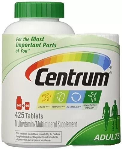 Centrum Multivitam Para Adultos (425 Tabletas Envio Gratis