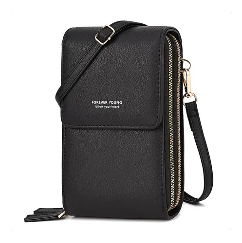 Cartera shopper Quarks Bolso De Mujer Grande A4 Eco Cuero Pu diseño liso de  cuero sintético negra con correa de hombro negra asas color negro