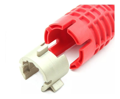 Chave Hidráulica Multifuncional Profissional 8/1 Ajustável Cor Vermelho