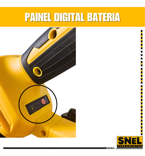 Serra Mármore Sem Fio A Bateria Portátil Recarregável Amarelo Profissional 125mm 3 Velocidades 21v Snel Ferramentas