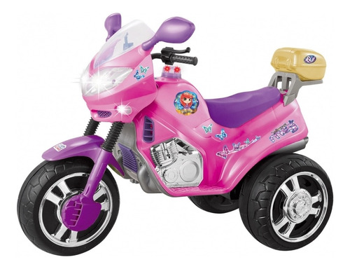 Moto Elétrica Infantil Som E Luz Princess Meg Rosa 6v Voltagem do carregador 110V/220V