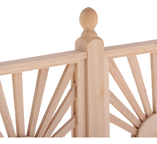 2 Unidades Barrera De De Carril De Patio Para 1/12 Dollhouse