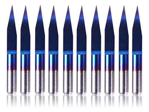 Brocas Para Grabado Sainsmart Genmitsu, Color Azul Nano-azul