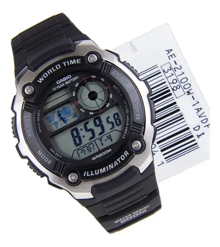 Reloj Casio Hombre Original Ae-2100w 1a 200m Local Granimp