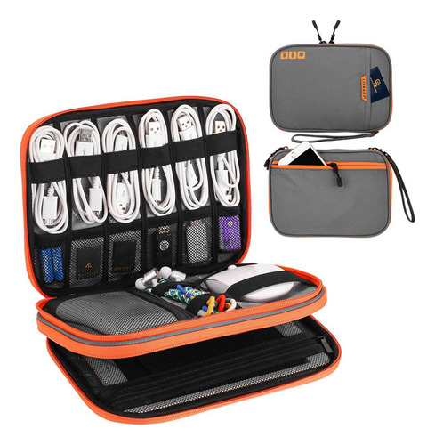 Bolsa De Almacenamiento De Cable De Datos Con Disco En U Par