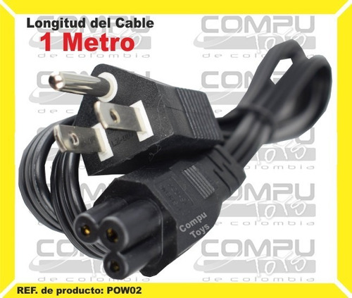 Cable De Corriente Trebol 1.5mts Ref: Pow02 Computoys Sas