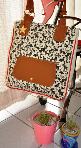 Cartera Bolso Tela Nueva!!! Nueva!!!