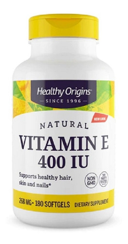 E-400 Vitamina E (180 Cápsulas) Healthy Origins