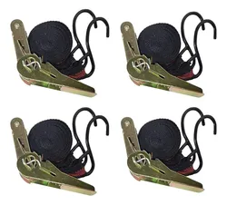 Comprar Kit 4 Unid Cinta C/catraca Reforçado 3,6m Com Gancho 60kg no Mercado Livre