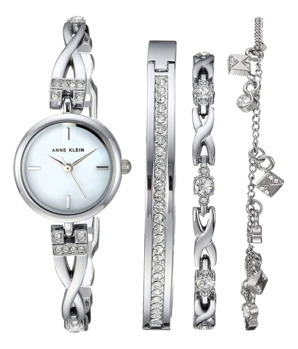 Reloj Y Pulsera De Mujer Con Cristales De Calidad