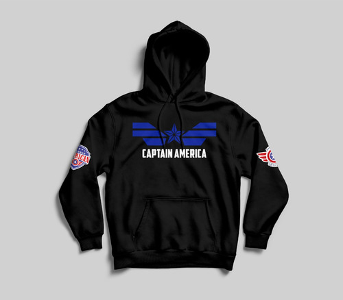 Buso Buzo  Personalizado Capitan America - Captain Ref: 0595