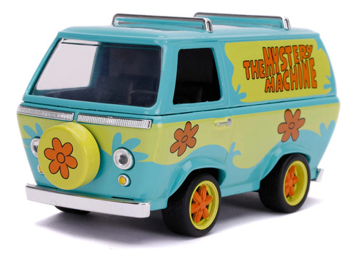 The Mistery Machine Scooby Doo 1/32 A Fricción Jada Color Turquesa