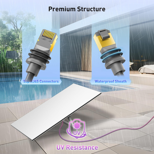 Cable Ethernet Starlink Gen 3 150 Pies 26 Awg Impermeable