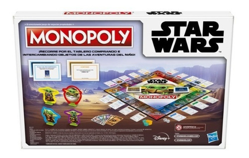 Imagen 3 de 7 de Juego De Mesa Monopoly Star Wars Mandalorian The Child