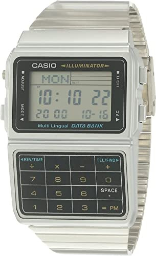 Casio Reloj De Plata Tono 25 Con Banco De Datos Con