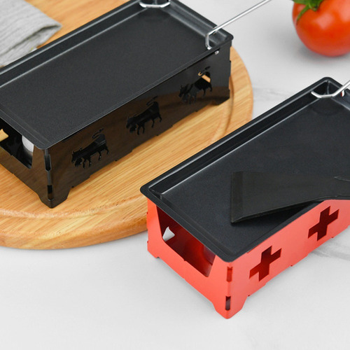 ... Juego De Parrilla Antiadherente Raclette Con Espátula