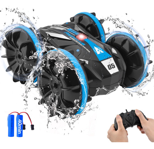 Coche Control Remoto Anfibio Rc Monster Truck 4wd 360 Color Personaje