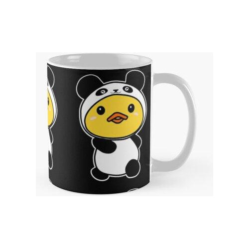 Taza Lindo Pato En Traje De Panda Calidad Premium