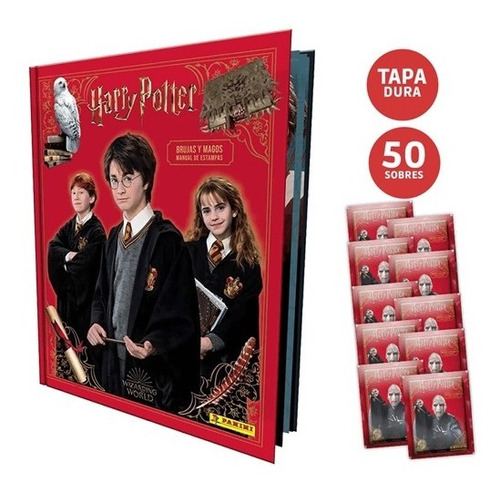 Álbum Harry Potter Antology Tapa Dura + 50 Sobres