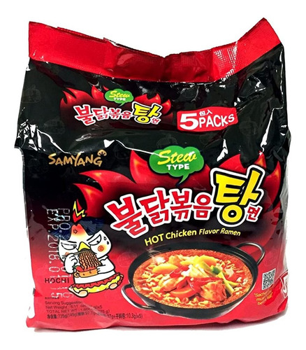 Fideos Instantáneos Samyang Coreano Hot - g a $922