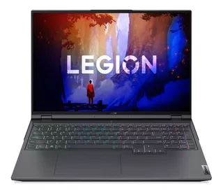 Laptop gamer Lenovo Legion 16ARH7H storm gray 16", AMD Ryzen 7 6800H 16GB de RAM 512GB SSD, NVIDIA GeForce RTX 3070 Ti 165 Hz 2560x1600px Windows 11 Home