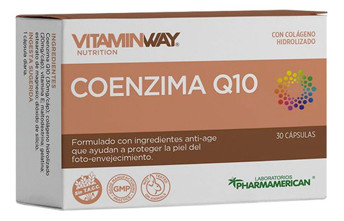 Vitamin Way Coenzima Q10 Antiage Antioxidante Protege Piel