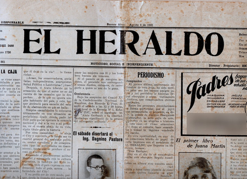 El Heraldo, Diario Independiente De 1931 (Usado)