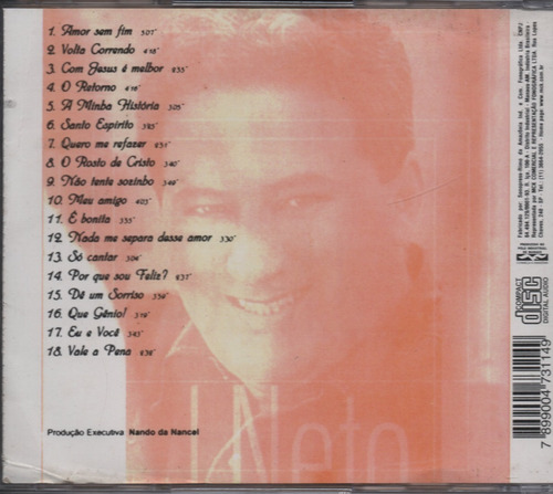 Cd J Neto - 2 Em 1 - Retorno - Dê Um Sorriso