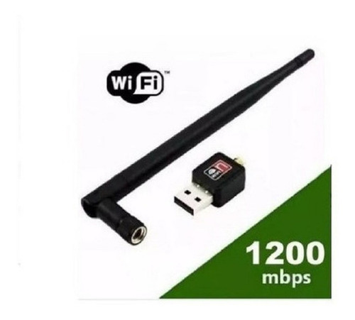 Antena Adaptador Usb Wifi 1200 Mbps Lan 2dbi 2.4g 802.11n Gb