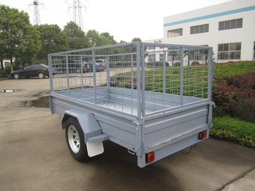 Trailer Con Jaula Hasta 1500 Kilos De Un Eje Con Freno