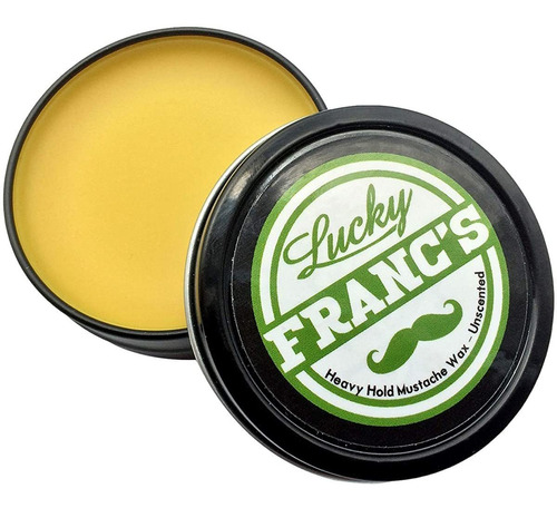 Lucky Franc's Unscented Mustache Wax: Classic Strong Hold Mo