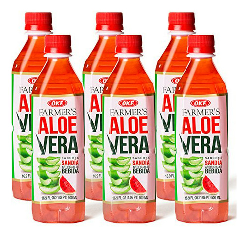 Bebida De Aloe Vera Sandía 16.9 Oz (paquete De 10)