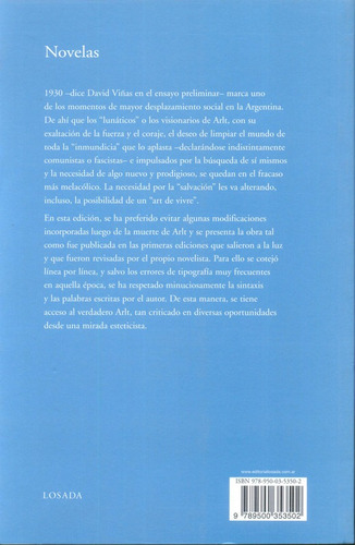 Imagen 2 de 6 de Novelas. Roberto Arlt - Losada