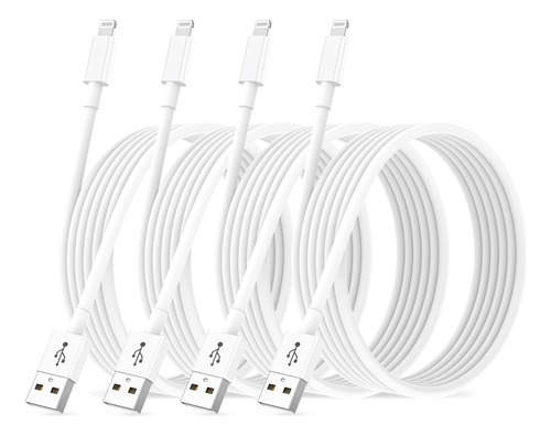 4pzs 3m Cable De Cargador Usb Para iPhone Carga Rápida 