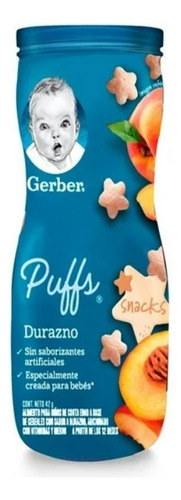 Gerber Puffs Sabor Durazno 42 G Durazno