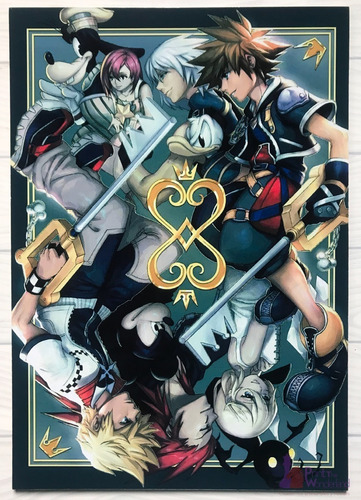 Cuadro Artesanal De Kingdom Hearts - Sora, Roxas Y Mickey