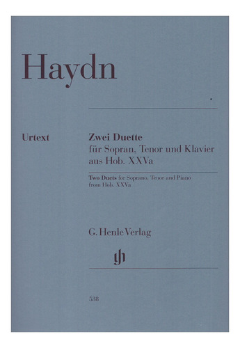 J. Haydn: Two Duets For Soprano, Tenor & Piano From Hob.xxva