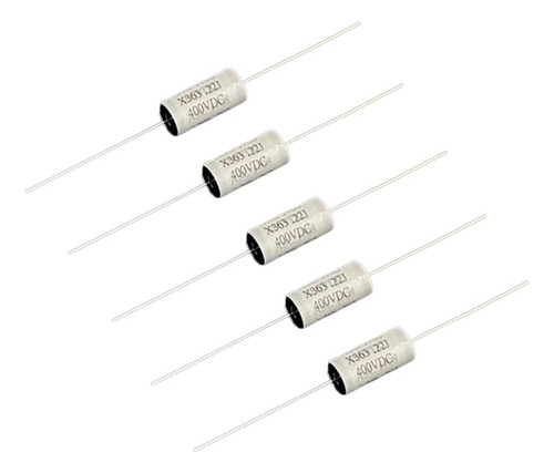 5x Capacitor Eletrolítico Impedância 400v-0.22mf