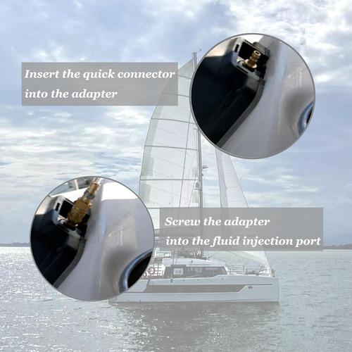 Kit De Purga De Dirección Hidráulica Para Barcos Seastar Par