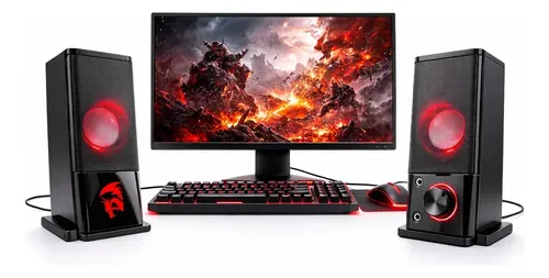Caixa de Som Redragon Orpheus GS550 Gamer 2.0 com LED
