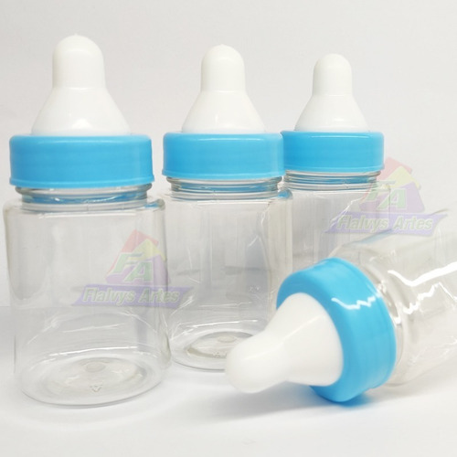 10 Mini Mamadeira 50ml Para Lembrancinhas De Bebê