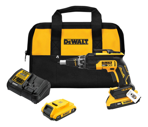 Kit Atornillador Paneles De Yeso 20v Máx* Dewalt Dcf630d2-b2