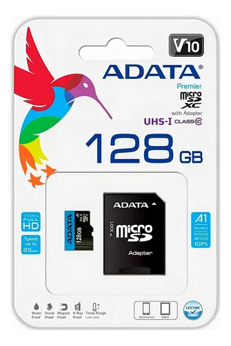 comprar Tarjeta Memoria Adata Premier Adaptador Sd 128gb Clase 10