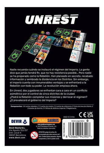 Unrest - Juego De Mesa